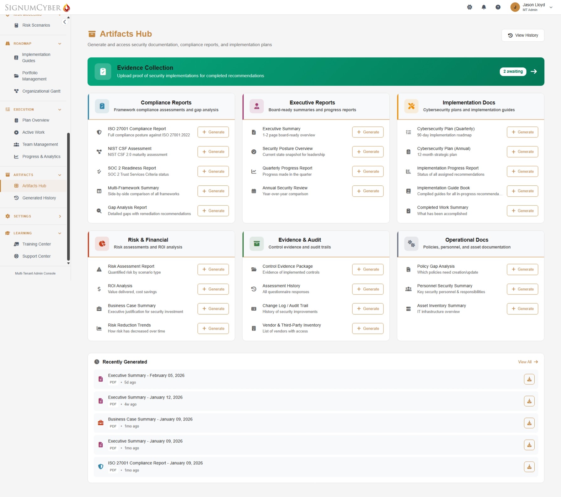 Reports Dashboard Screenshot